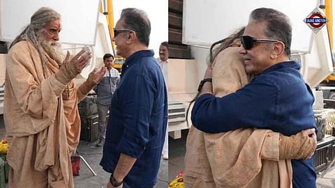 Amitabh Bachchan starts shooting for the Kalki 2898 AD sequel in Hyderabad and shares BTS photos as he reunites with Kamal Haasan after decades.