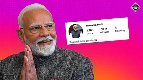 PM Modi Breaks Records, Becomes First World Leader To Cross 100 Million Followers On Instagram