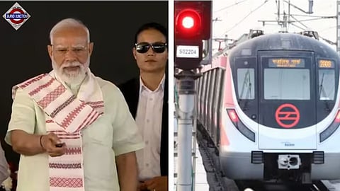 Prime Minister Narendra Modi inaugurated two Delhi Metro corridors, including Pink Line, India's first ever ring metro system.