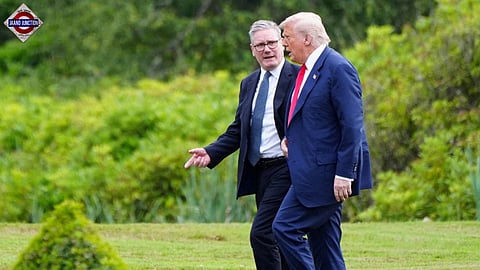 UK PM Keir Starmer with US President Donald Trump