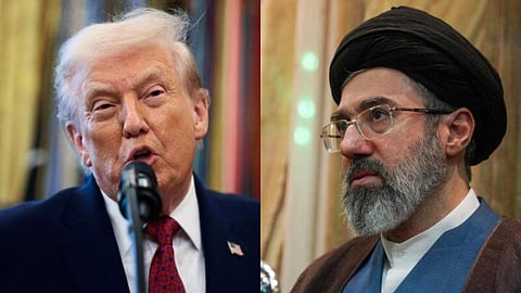 Donald Trump and Mojtaba Khamenei