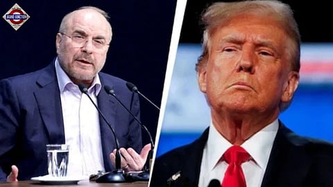 Iranian Parliament Speaker Mohammad Bagher Ghalibaf, US President Donald Trump