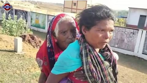Woman carries 90-year-old mother-in-law 9 km on her back to collect pension
