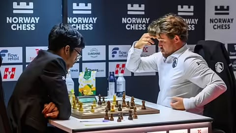 Praggnanandhaa shocks Carlsen again in Norway Chess clash