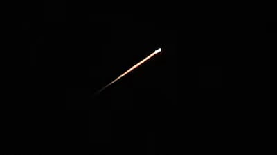 Missile activity lights up the night sky in West Asia following renewed conflict between Iran and Israel.
