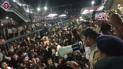 Bihar police job aspirants block trains, hurl stones; police retaliate with tear gas