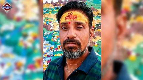 A 44-year-old Agra man who was reported missing for 45 days was found buried beneath newly laid bathroom tiles.