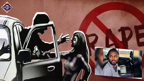 Driver arrested after cabin crew member raped in company cab.