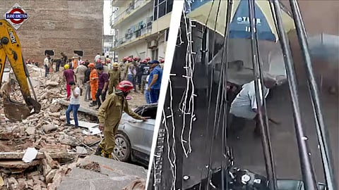 Delhi: Satya Niketan building collapse, 6 dead, CCTV shows moment of crash