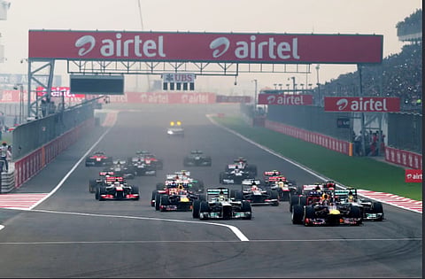 F1 RETURNS TO INDIA