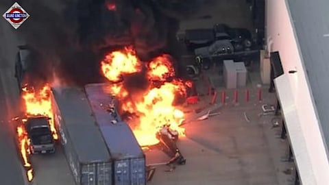 Los Angeles News Helicopter Crashes Between Buildings While Covering Fatal Bus Wreck