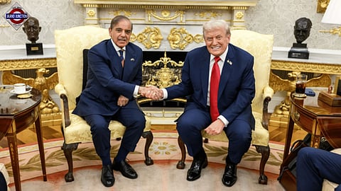 Pakistani Prime Minister Shehbaz Sharif and US President Donald Trump