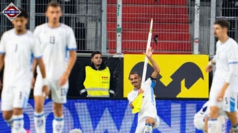 Abu Farchi sent off for gun-like celebration in Israel's Nations League game