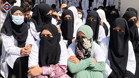 Medical students protest in J&K after professor allegedly bans burqa
