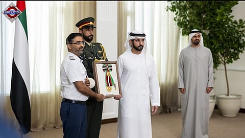 UAE President Sheikh Mohamed bin Zayed Al Nahyan honoured Captain Smit Machchhar with the First Class Order of Zayed II.