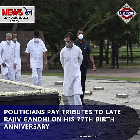 Politicians Pay Tributes To Late Rajiv Gandhi On His 77th Birth Anniversary
