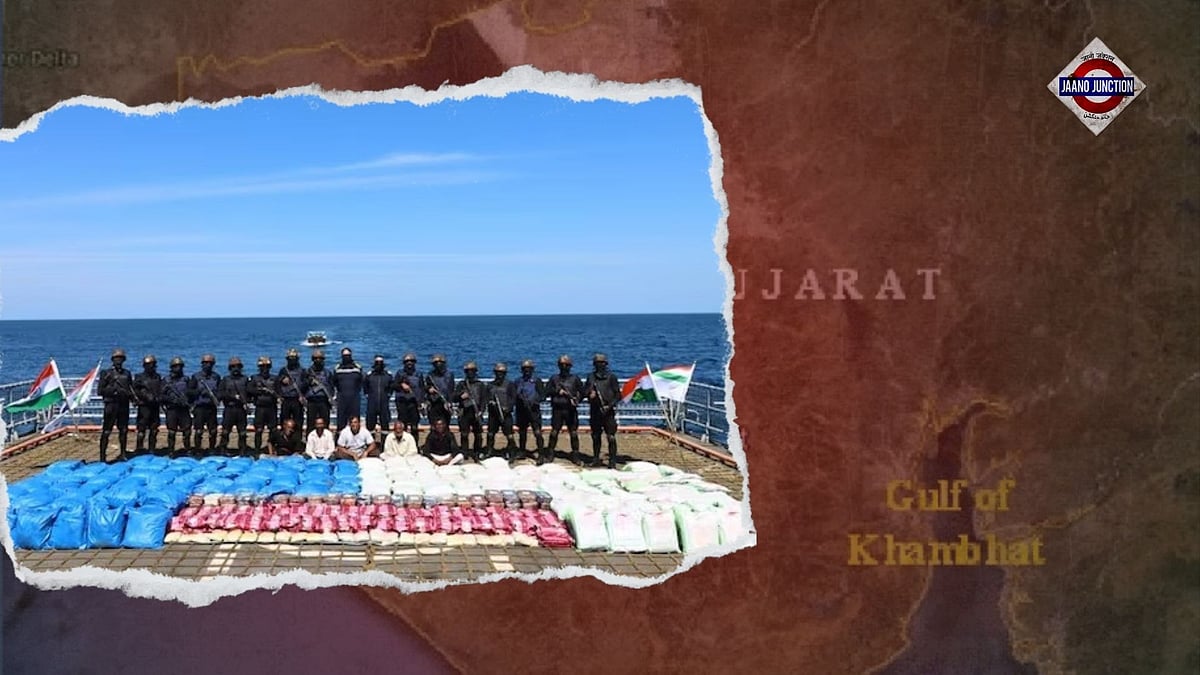 3,300 kg of hashish, meth seized off Gujarat coast in biggest drug bust