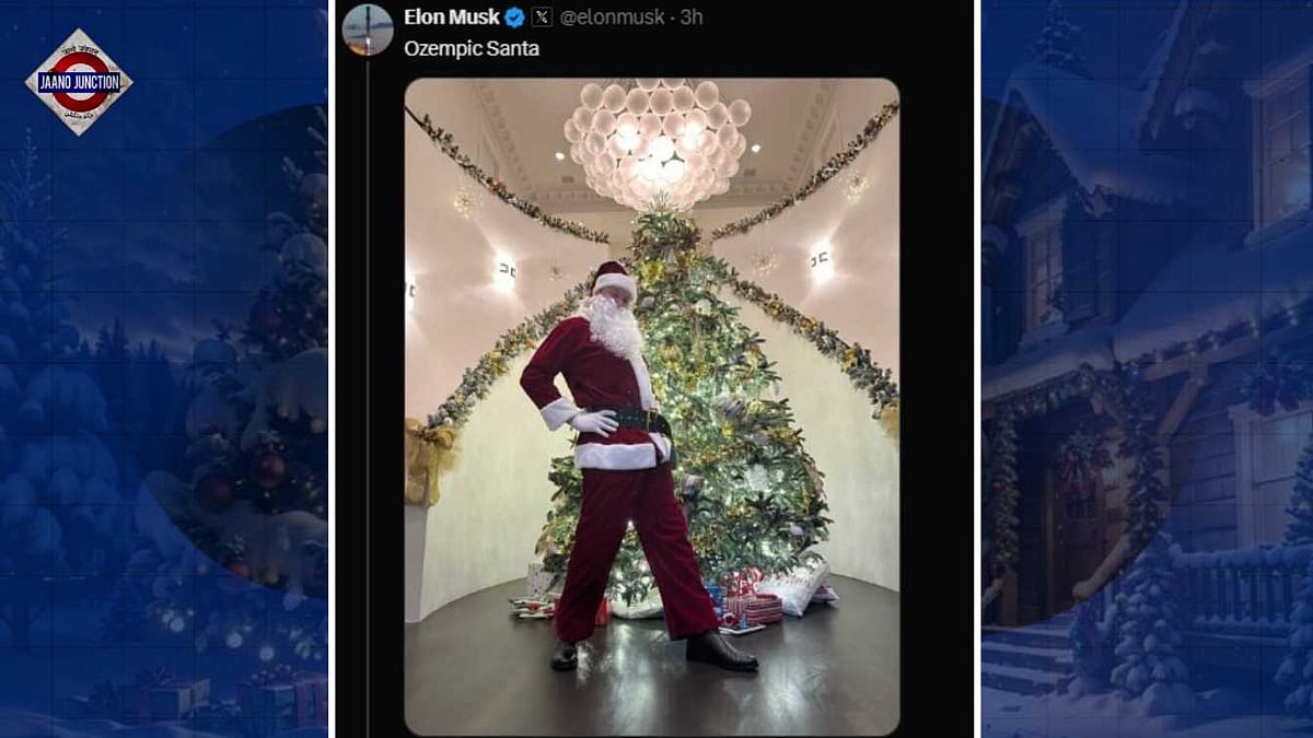 Elon Musk's Christmas post ft him as 'Ozempic Santa' Elon Musk's Christmas post ft him as 'Ozempic Santa'