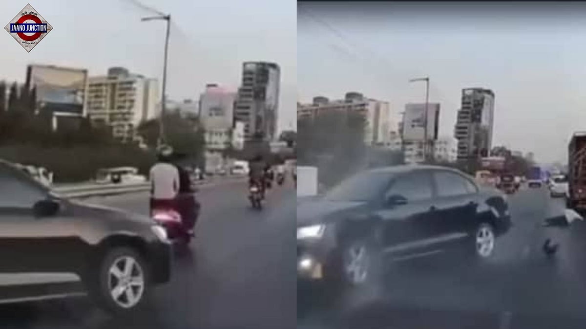 Two People Thrown Into Air After Speeding Car Hits 2-Wheeler On Pune ...