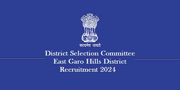 Jobs in Meghalaya DSC East Garo Hills Recruitment 2025 Stenographer