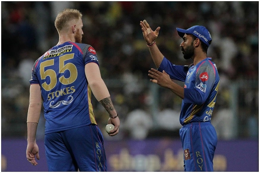 ben stoks with ajinkya rahane