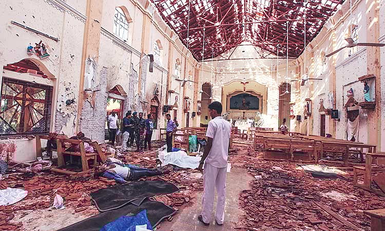 குண்டு வெடிப்பு நடந்த தேவாலயம்