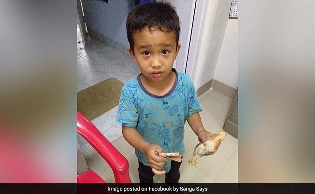 கோழிக்குஞ்சை காப்பாற்ற போராடிய சிறுவன்;வைரலாகும் சிறுவனின் செயல் 