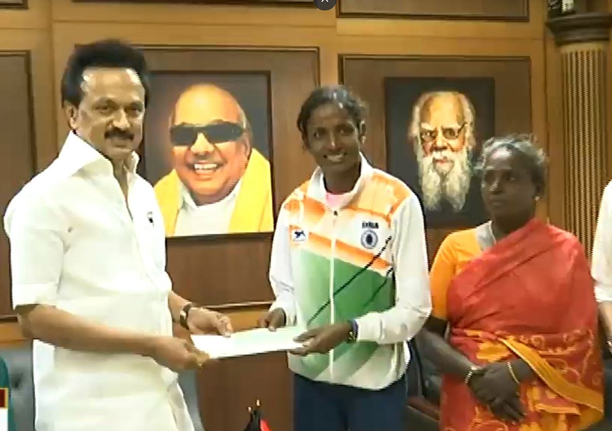 ‘தங்க மங்கை’ கோமதி மாரிமுத்துவுக்கு மு.க.ஸ்டாலின் பாராட்டு!