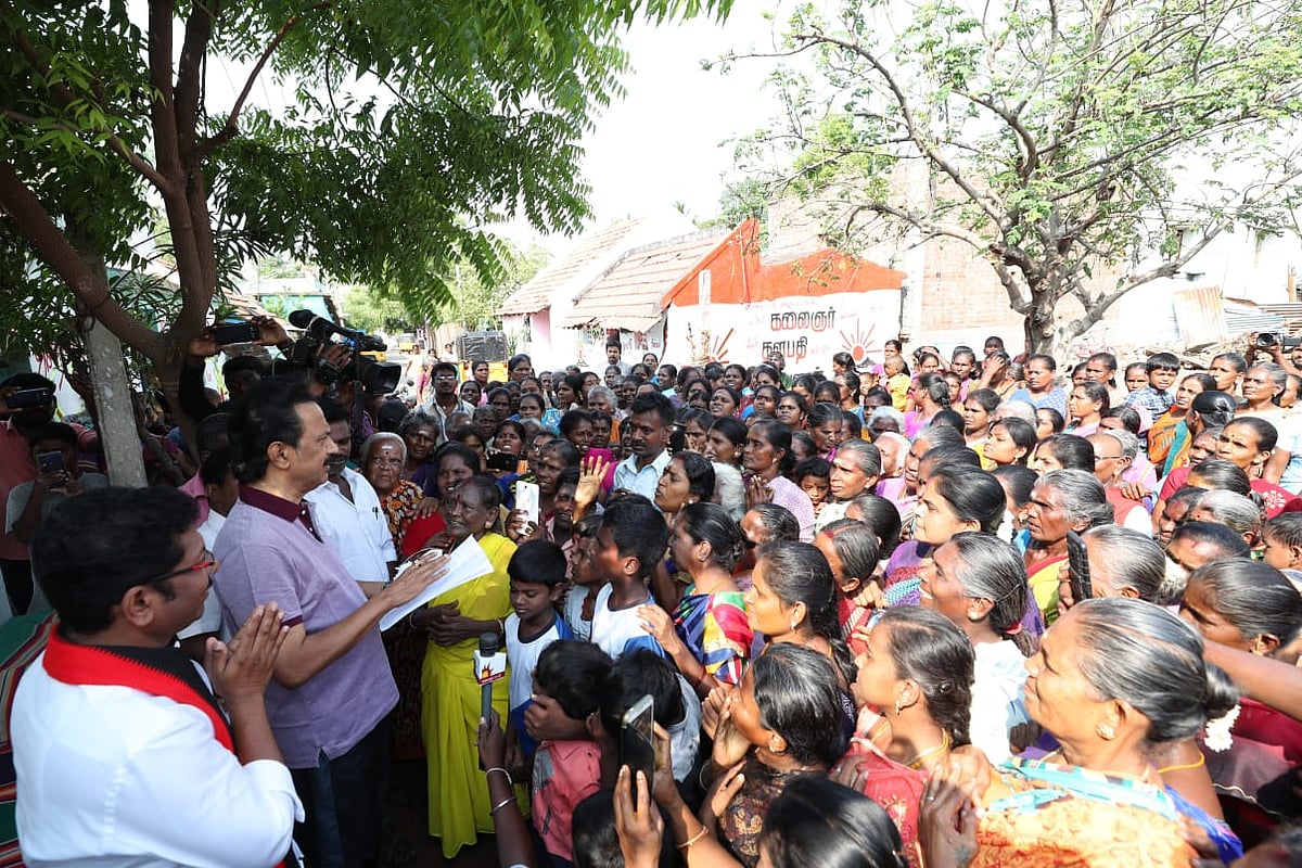 மு.க.ஸ்டாலின்  பிரசாரத்துக்கு அமோக வரவேற்பளித்த திருப்பரங்குன்றம் மக்கள்! (ஆல்பம்)