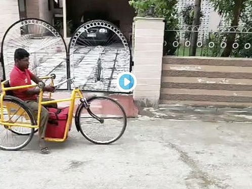 மூன்று சக்கர வாகனத்தில் டெலிவரி செய்யும் மாற்றுத் திறனாளி - நம்பிக்கை மனிதர் zomato ராமு