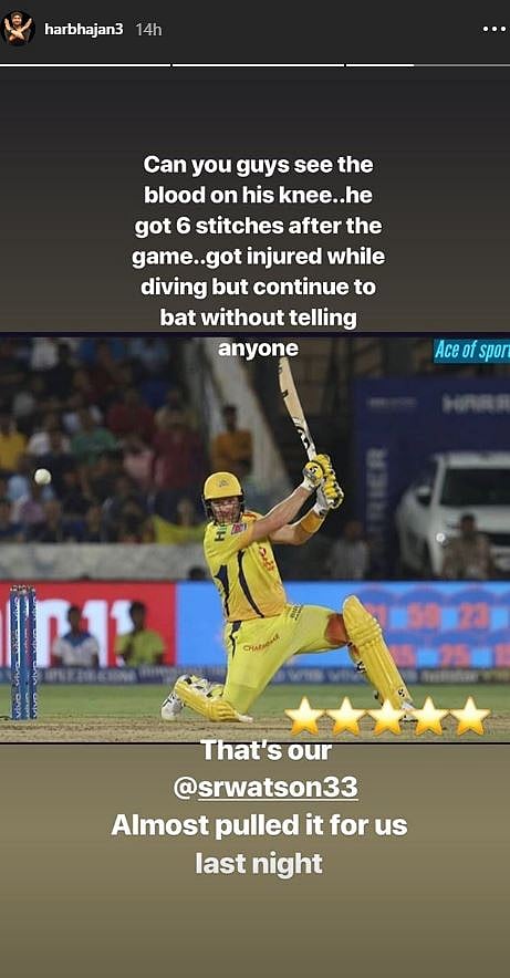 ஐ.பி.எல். இறுதிப்போட்டியில் ரத்தம் வழிய களமாடிய வாட்சனுக்கு குவியும் பாராட்டு!