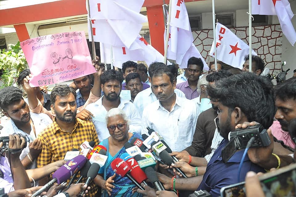 7 பேர் விடுதலை குறித்து தமிழக அமைச்சரவை அழுத்தம் கொடுக்காதது ஏன் - அற்புதம்மாள் கேள்வி ?