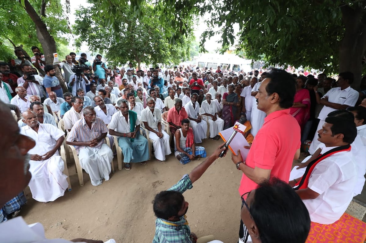 புகழூரில் காவிரியின் குறுக்கே தடுப்பணை கட்டப்படும்: அரவக்குறிச்சியில் மு.க.ஸ்டாலின் உறுதி