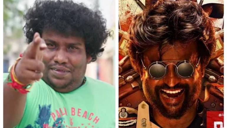 யோகிபாபுவின் உழைப்பை  ஆச்சரியப்பட்டு பாராட்டிய ரஜினி!