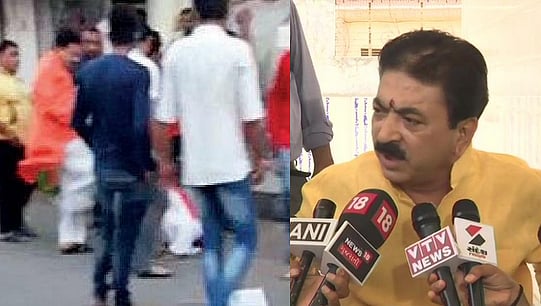 தண்ணீர் கேட்டு போராடிய பெண்ணை நடுரோட்டில் கொடூரமாக தாக்கும் பா.ஜ.க எம்.எல்.ஏ! (வீடியோ)