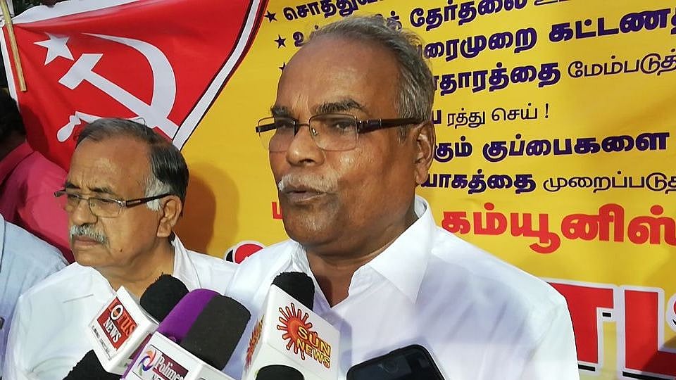 எட்டு வழிச்சாலை விவகாரத்தில் பா.ம.க இரட்டை வேடம் போடுகிறது : கே.பாலகிருஷ்ணன் சாடல்!