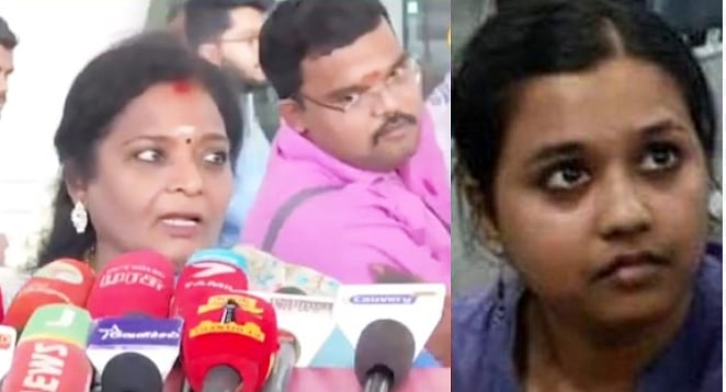 'பாசிச பா.ஜ.க ஓழிக' இம்முறை கோஷமிட்டது தமிழசையின் மகன்!