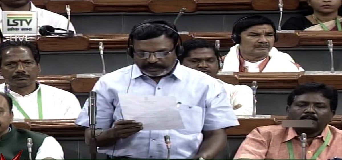 கர்நாடக அரசு காவிரி நீரை திறக்கவேண்டும் : மக்களவையில் திருமாவளவன் பேச்சு!