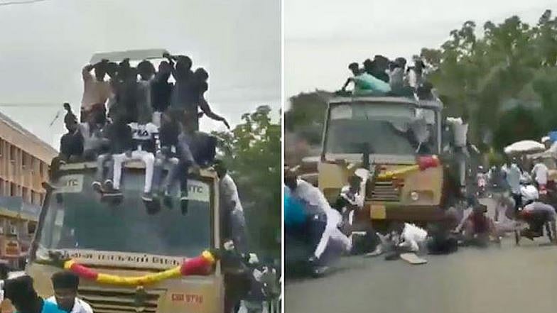 ‘பஸ் டே’ விபத்து விவகாரம் : பேருந்தை இயக்கிய ஓட்டுநர், நடத்துனர் மீது நடவடிக்கை!