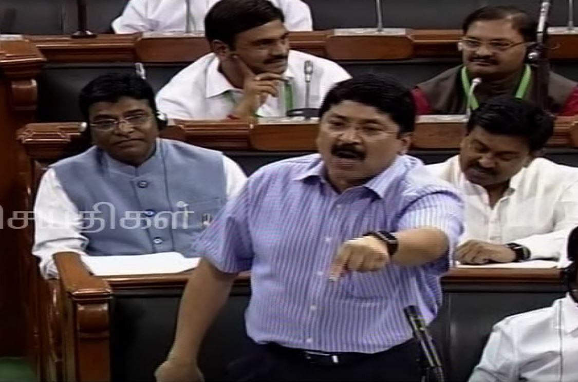 நடுவர் மன்றங்களை இணைத்தால் காவிரி ஆணைய உத்தரவுகள் என்னாகும்? - கேள்விகளால் பொருமித் தள்ளிய தயாநிதி மாறன்!