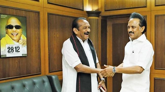 “சனாதன சக்திகளுக்கு எதிராகச் சண்டமாருதம் செய்த மு.க.ஸ்டாலின்” - வைகோ பாராட்டு!