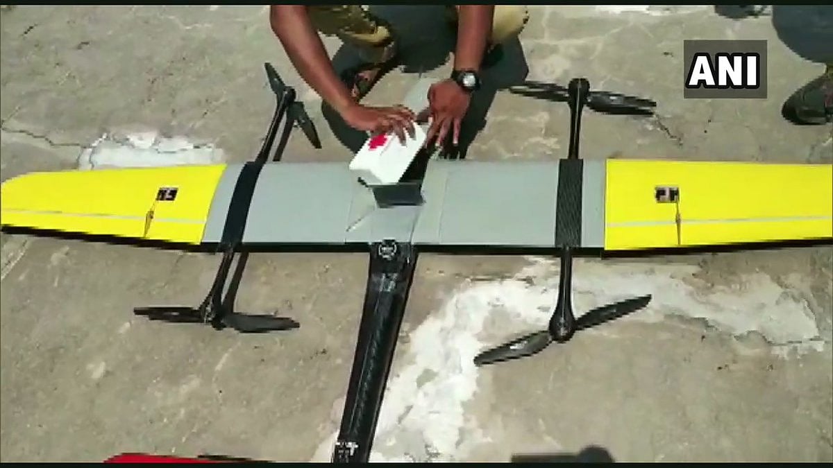 ஆளில்லா ட்ரோன் மூலம் அனுப்பப்பட்ட ரத்த மாதிரிகள் - மருத்துவ துறையில் புதிய சாதனை!