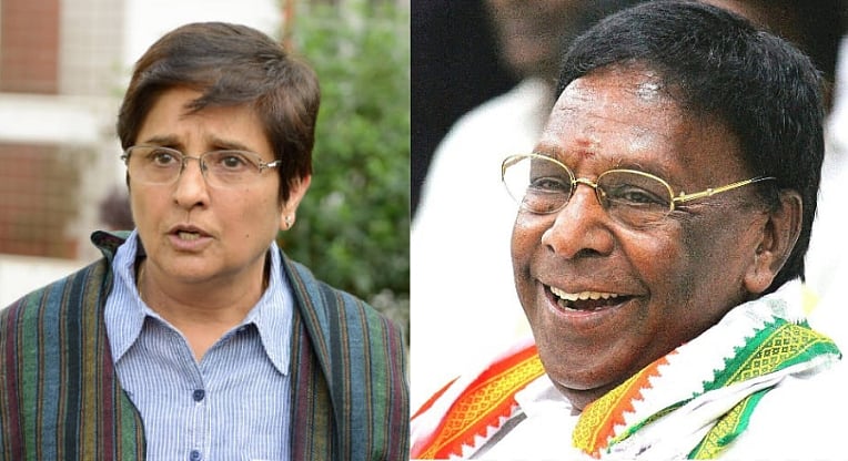 எங்களின் பலம் தெரியாமல் கிரண் பேடி மோதிப் பார்க்கிறார் : கடுகடுக்கும் நாராயணசாமி 