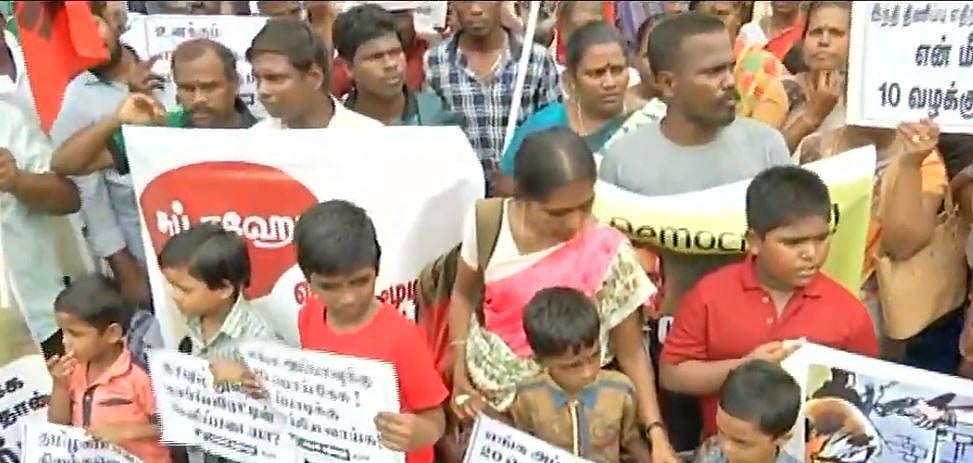 போராடுபவர்கள் மீது அடக்குமுறையை ஏவுவதா? : சென்னையில் 500-க்கும் மேற்பட்டோர் போராட்டம்!
