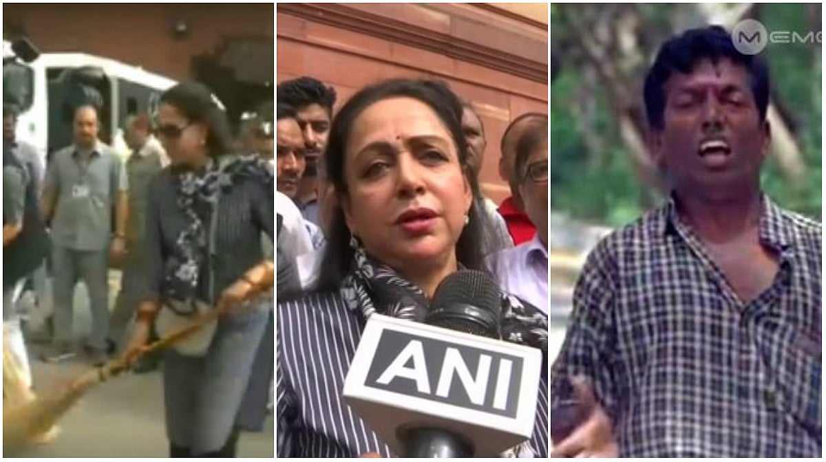 “மெள்ள... மெள்ள... ஏன்னா, குப்பைக்கு வலிக்கும் பாருங்க” : பா.ஜ.க எம்.பி-யின் ஸ்வச் பாரத் அட்ராசிட்டி!