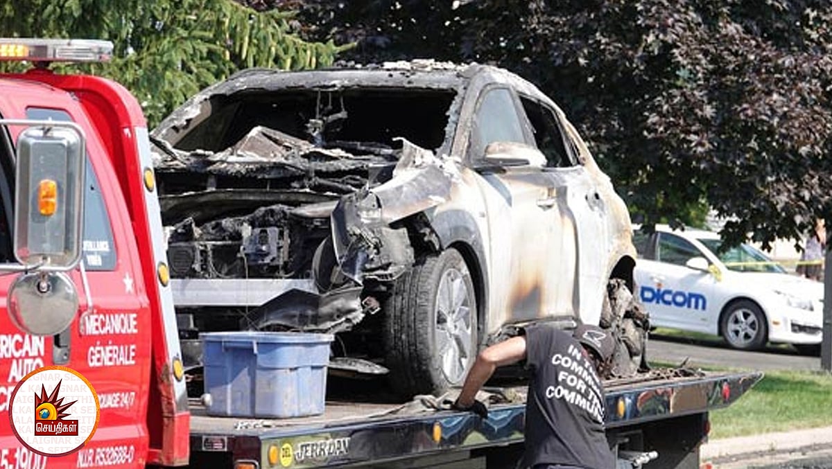 முதல்வர் எடப்பாடி அறிமுகப்படுத்திய கோனா எல்க்ட்ரிக் கார் வெடித்து சிதறியது - கார் பிரியர்கள் அதிர்ச்சி