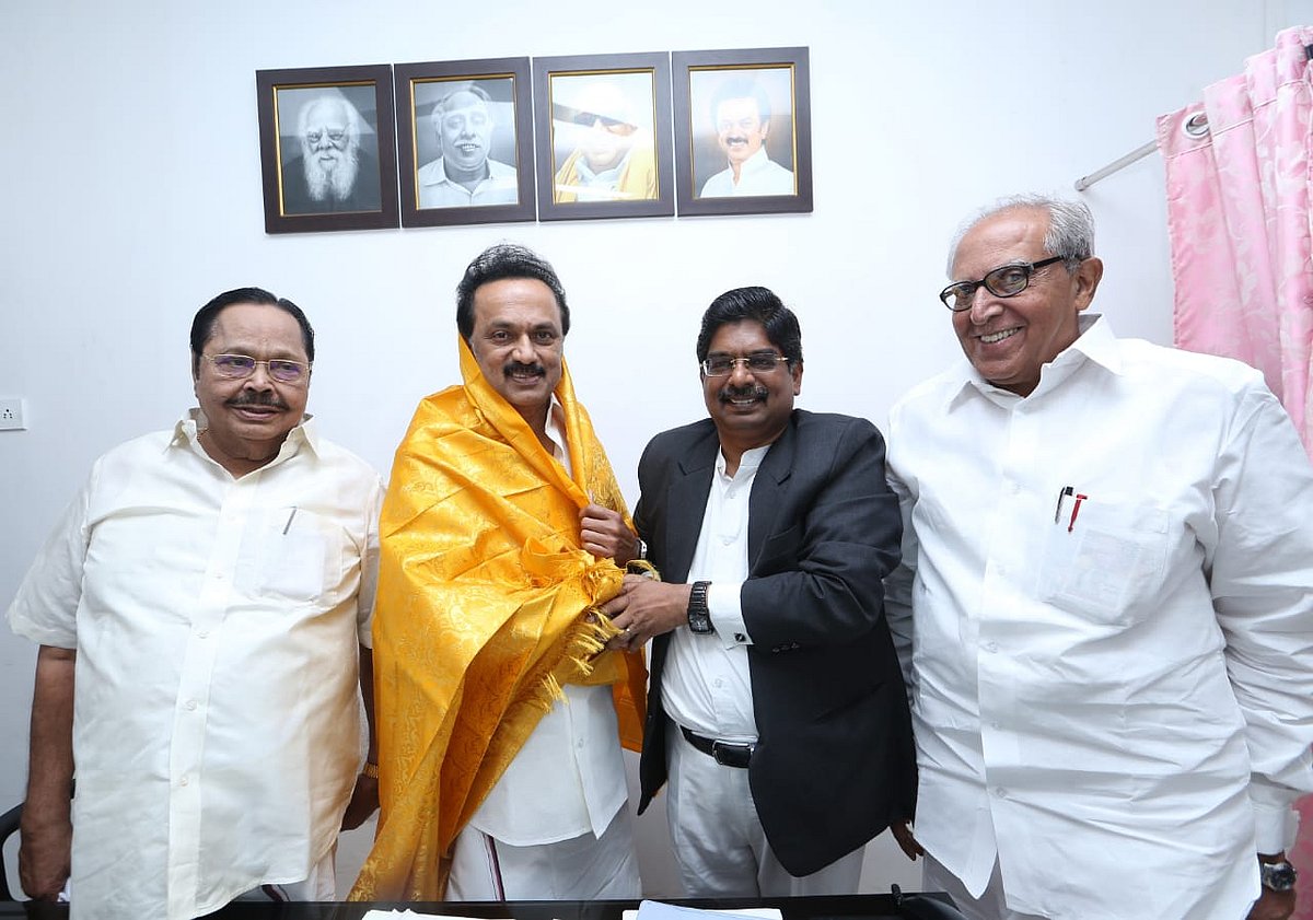 மு.க.ஸ்டாலினை சந்தித்து வாழ்த்துப் பெற்ற மாநிலங்களவை தி.மு.க வேட்பாளர்கள்!