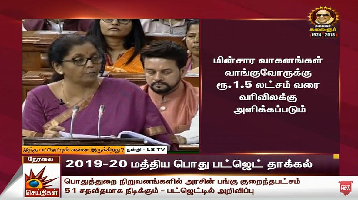 #LIVE மத்திய பட்ஜெட் 2019 : பங்குச்சந்தை சரிவு!