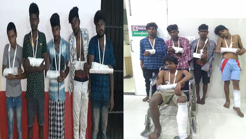 அது எப்படி பத்து பேரும் ஒன்னா வழுக்கி விழுந்தாங்க: போலிஸை கிண்டல் அடிக்கும் நெட்டிசன்ஸ் !