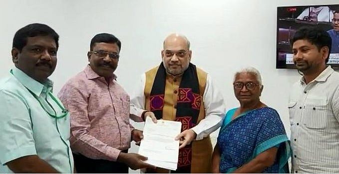 எழுவர்  விடுதலைக்கு மனு கொடுக்கச் சென்ற அற்புதம் அம்மாள் : ‘what is this?’ என்று கேள்வி எழுப்பிய அமித்ஷா